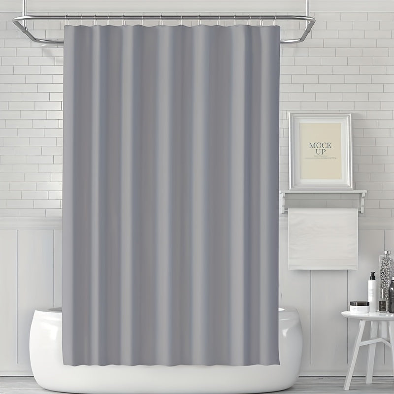 Waterproof Shower Curtain with Magnets and Hooks, Easy to Clean, Suitable for All Seasons