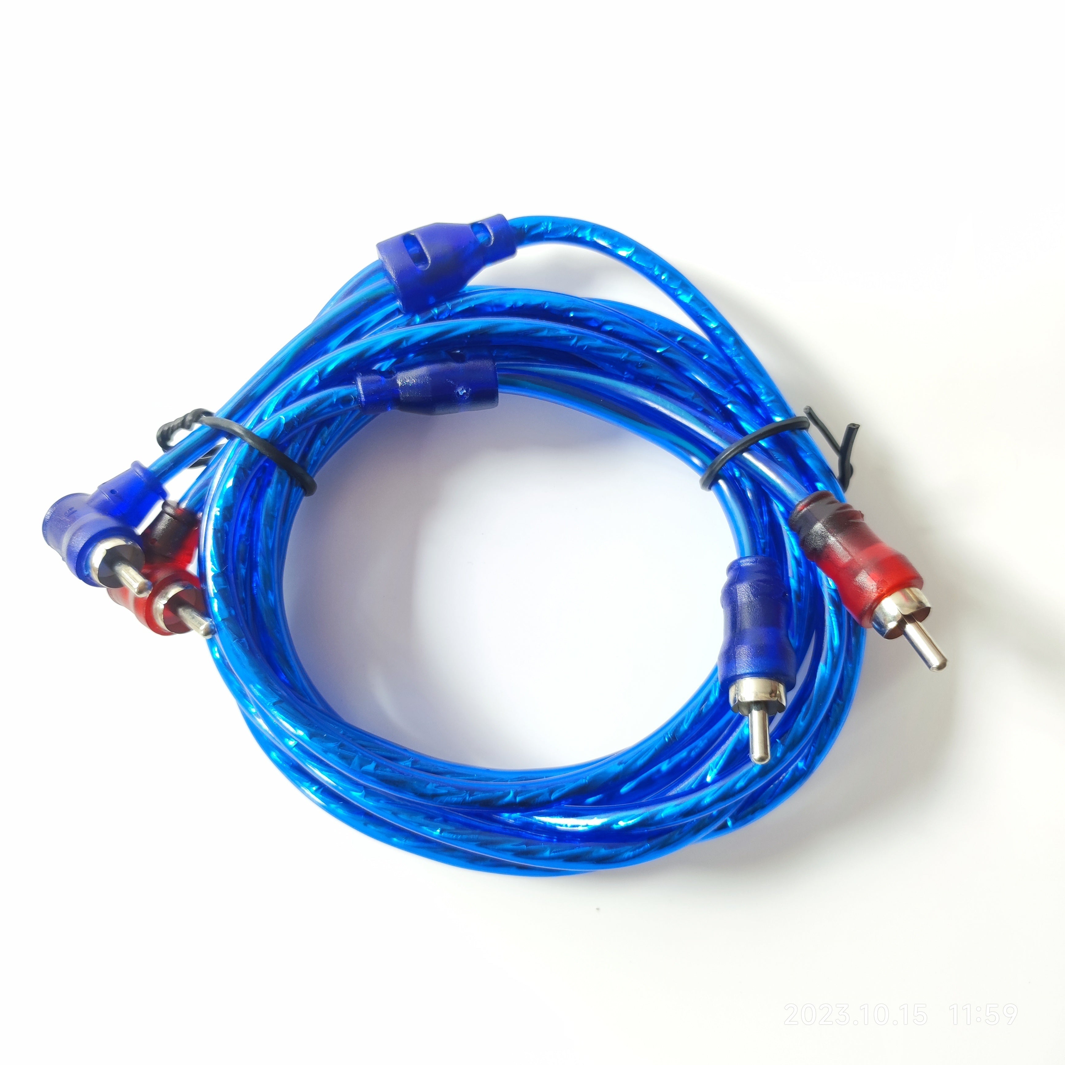 Car Audio RCA Copper Wiring Cable for Vehicle Stereo, Hi-Fi, 51.82-502.92cm