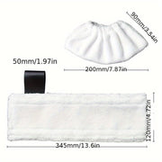 Microfiber Replacement Pads and Accessories for Steam Mop Cleaning Kit
