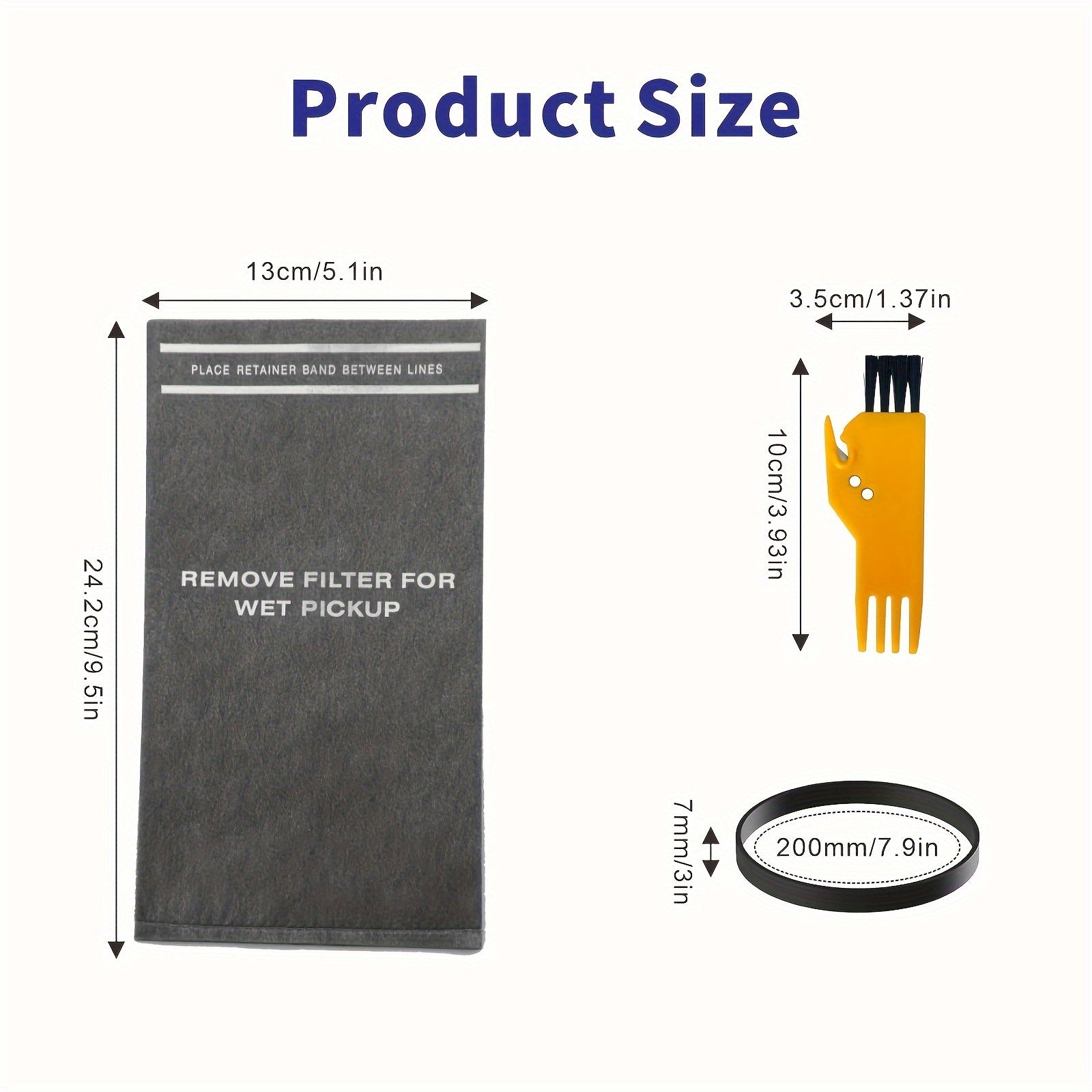 Craftsman Shop Vac Chang Mat Filtr Sumkalari - 8 ta to'plam, 9.46 L - Ko'pchilik Powerhead Chekkalariga mos kelishi uchun mo'ljallangan, Qism raqami #9-38737/CMXZVBE38737