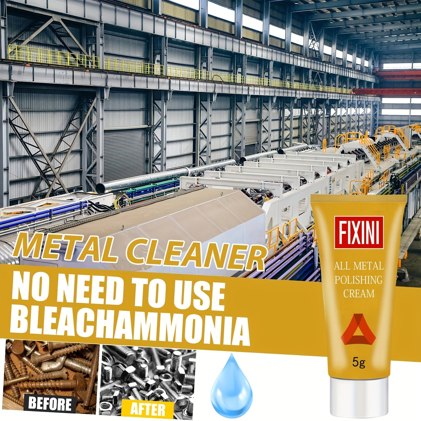 All Metal Polishing Cream 5G Multi-Purpose Rust Remover for Kitchen and RV