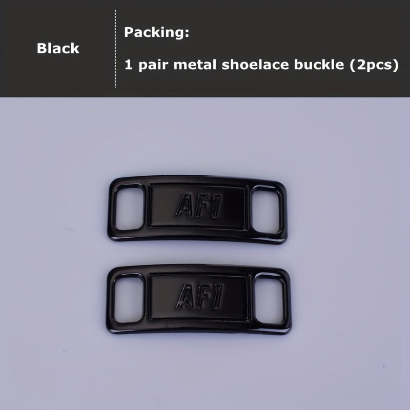 Unisex Shoe Lace Buckle Silver Metal Shoe Accessory