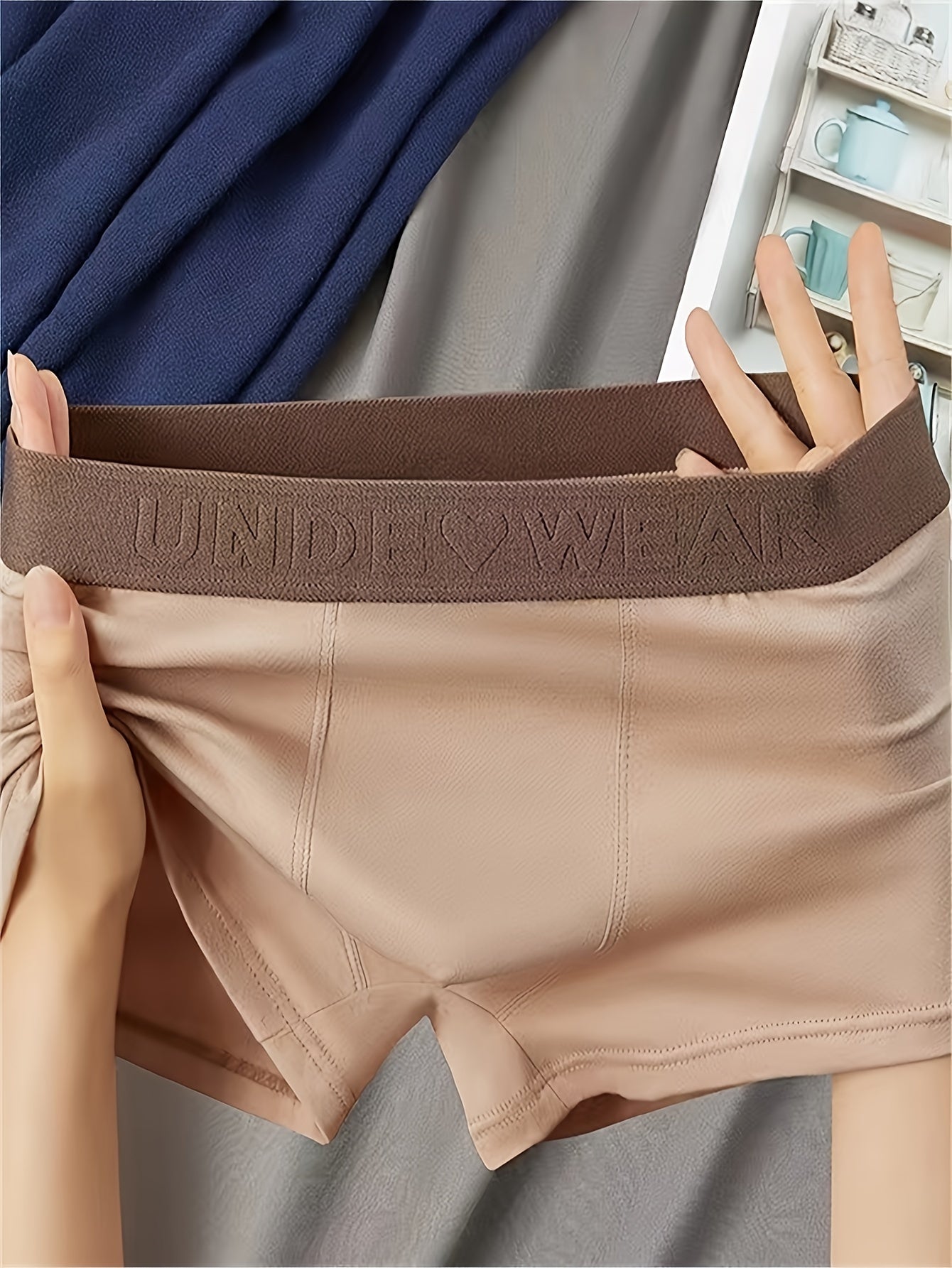 Men's Cotton Briefs Pack of 3 Breathable Comfortable Teen Low Rise Elastic Waistband