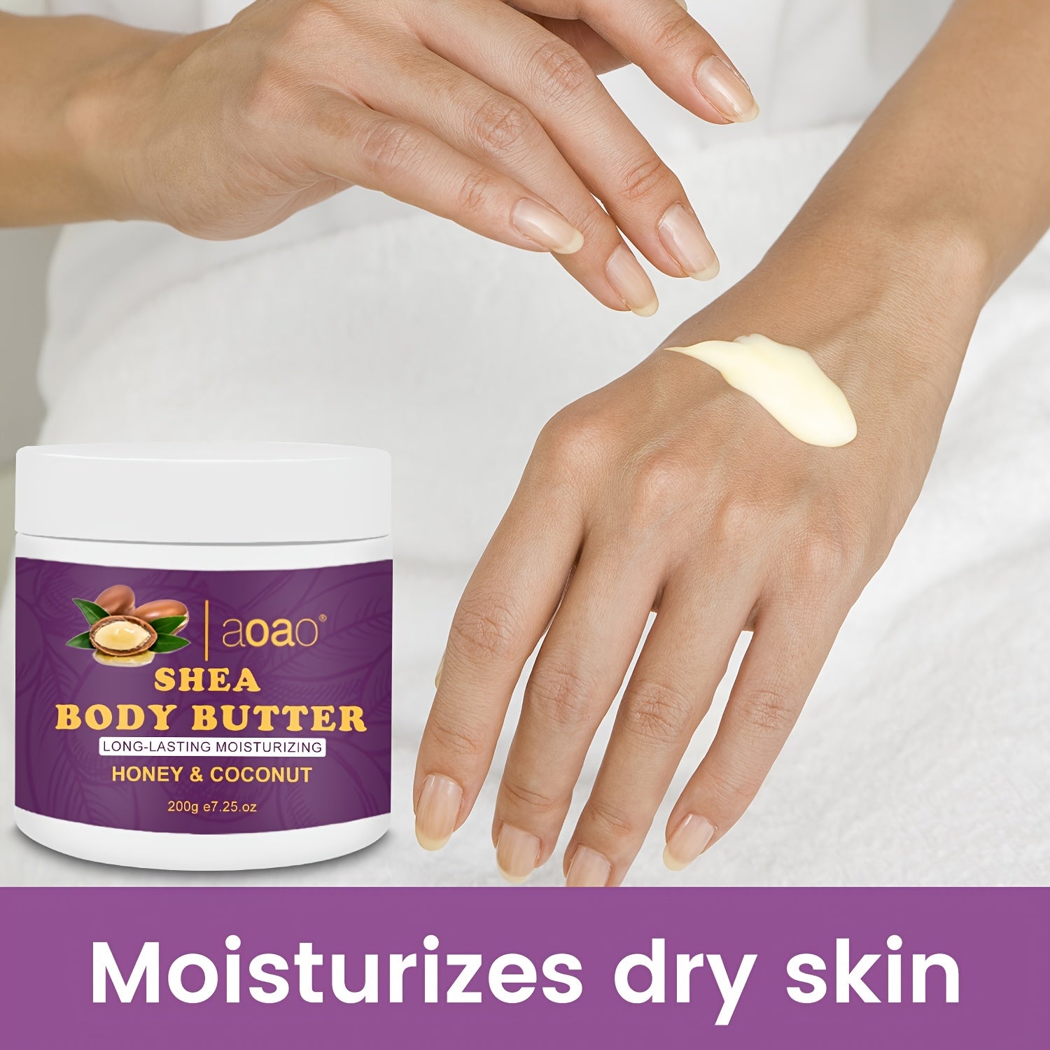 Shea Body Butter with Coconut Oil and Vitamin E for All Skin Types Hypoallergenic Moisturizing