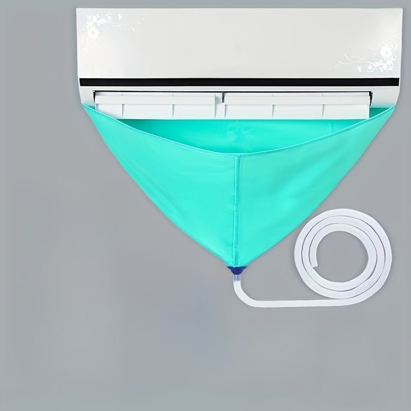High-End Air Conditioner Cleaning Kit with Teal Dust Cover and Flexible Hose
