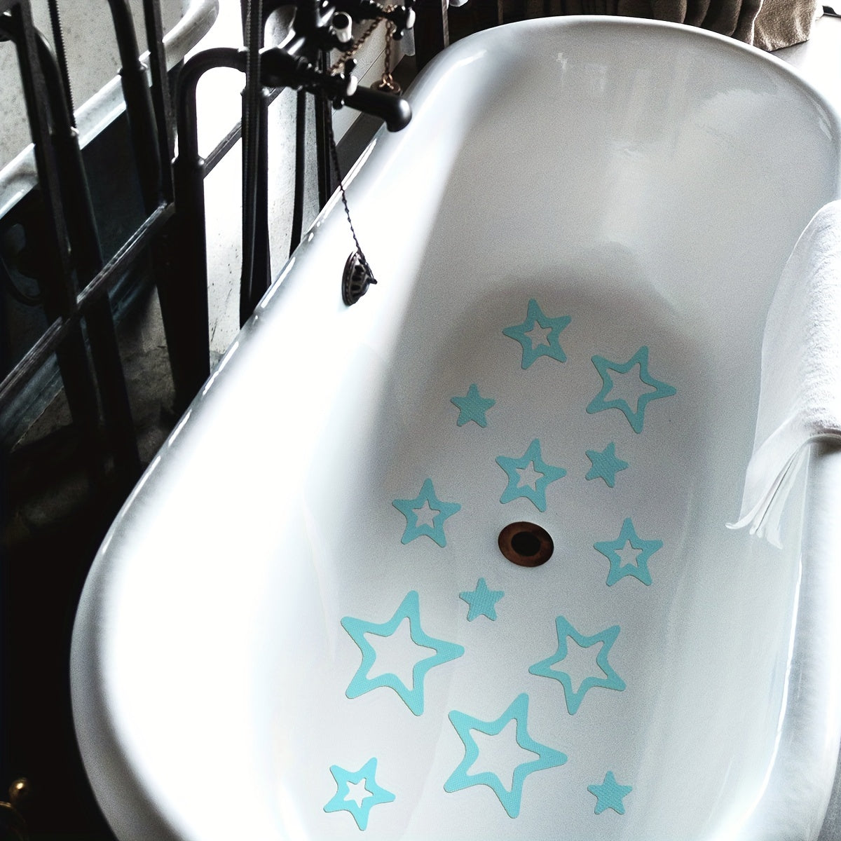 Waterproof Star-Shaped Bathtub Stickers Non-Slip Self-Adhesive Removable Bathroom Decor