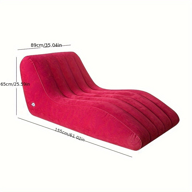 Sofá inflable portátil, asiento, cojín impermeable para relajarse al aire libre y en el coche