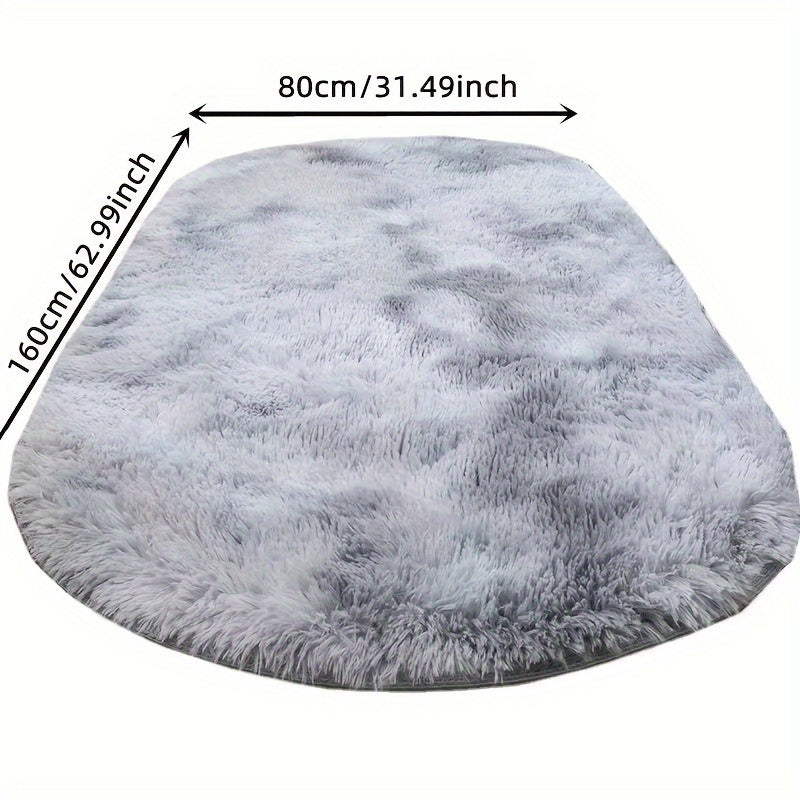 [Best-Selling] Plush Tie-Dye Oval Mat | Ultra-Yumshoq Polyester Tolasi Bilan Yasalgan | Qalin, Mustahkam va Tozalash Oson | Yotoqxona yoki Mehmonxona uchun mukammal | Quvvatlaydi qulaylikni va qo'shadi tuzilmani | Yashash xonasi uchun ideal gilamlar