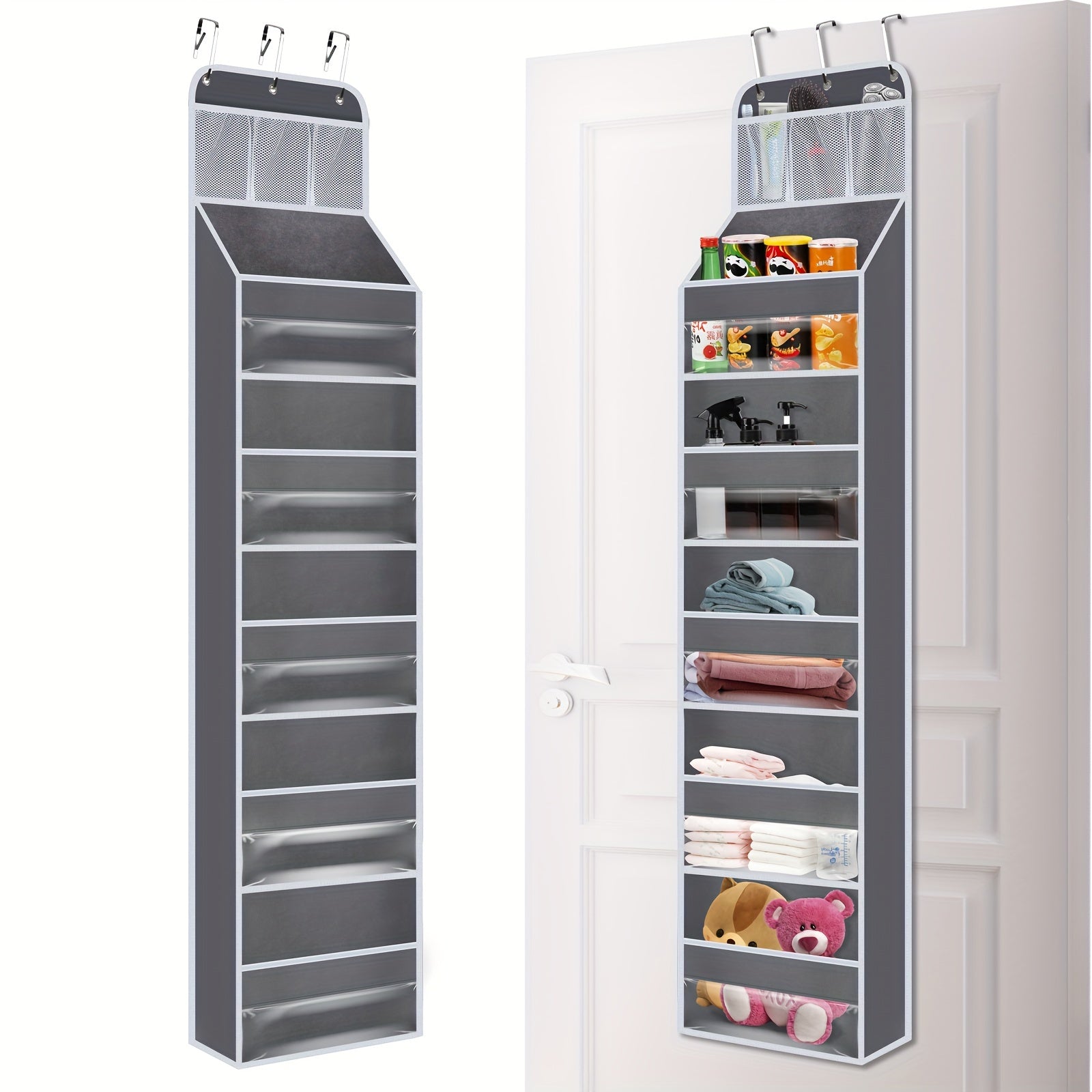 Foldable Storage Organizer with Clear Windows for Toys Clothes and Miscellaneous Items