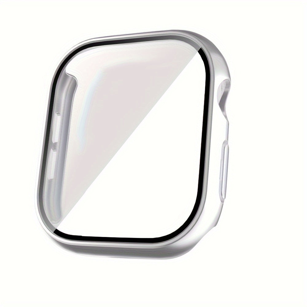 Tempered Glass Screen Protector Case for iWatch Series 4 5 6 7 8 9 10 SE 40mm 44mm 45mm 46mm Hard PC Bumper Scratch Resistant