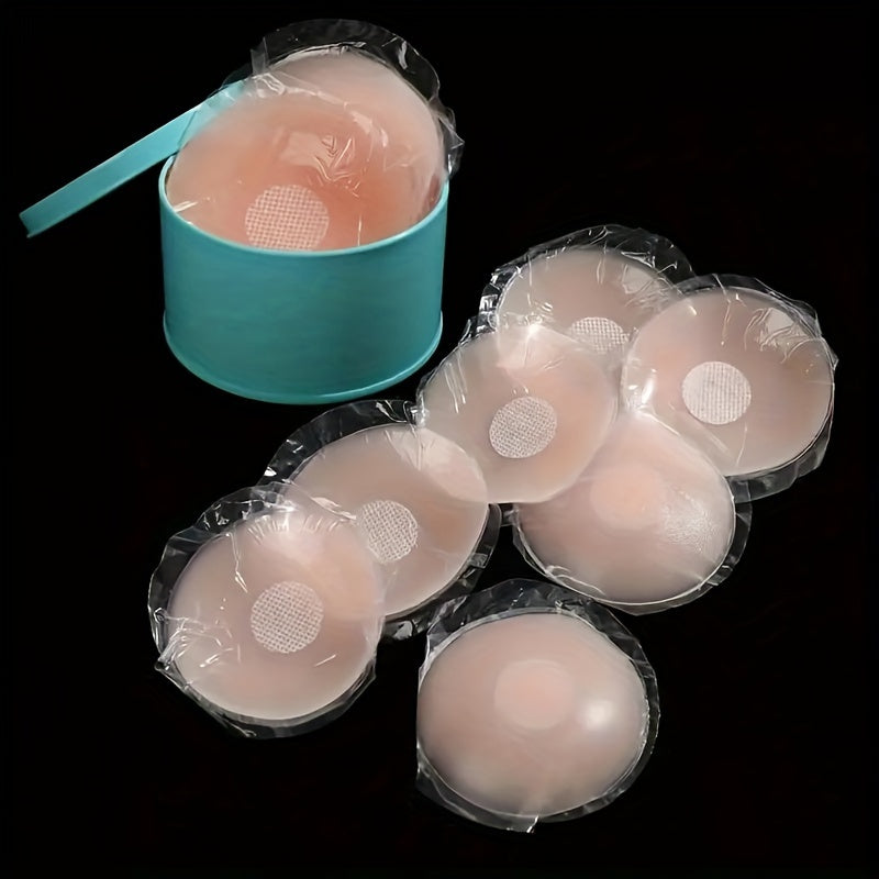 Silicone Nipple Covers 6 Pack Invisible Seamless Adhesive Petals for Formal Wear