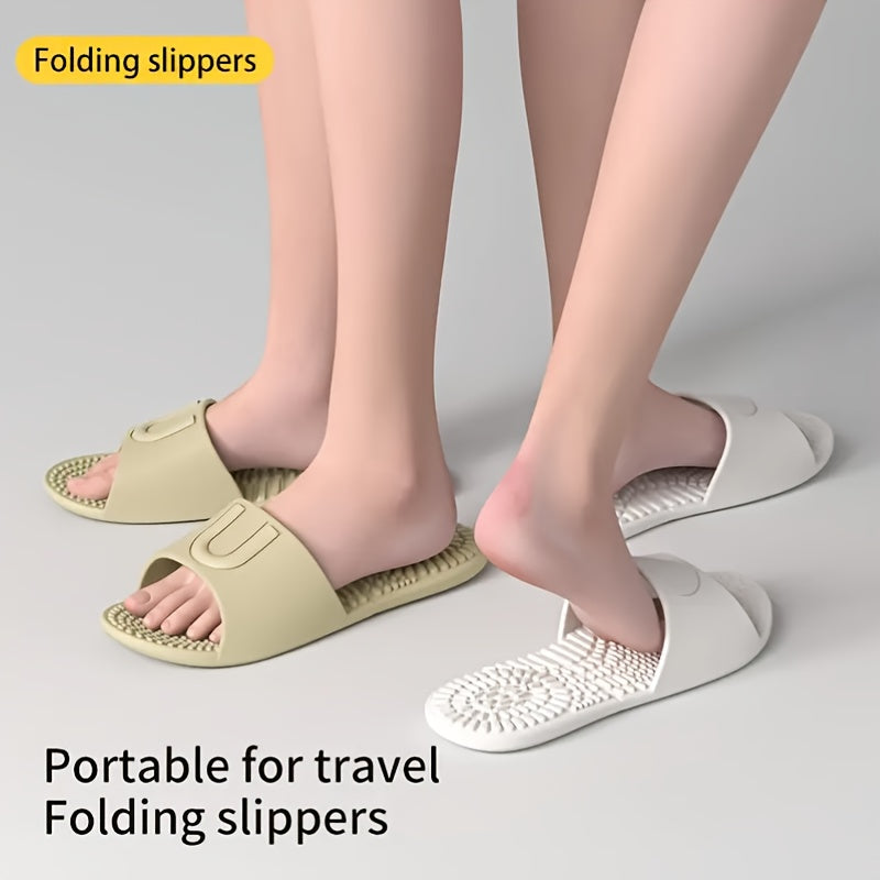 Unisex EVA Foldable Slippers, Quick-Drying Non-Slip Indoor Travel Sandals