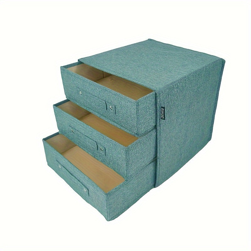 Organizador de cajón de lencería plegable, inserto ahorra espacio para corbatas, calcetines, ropa interior