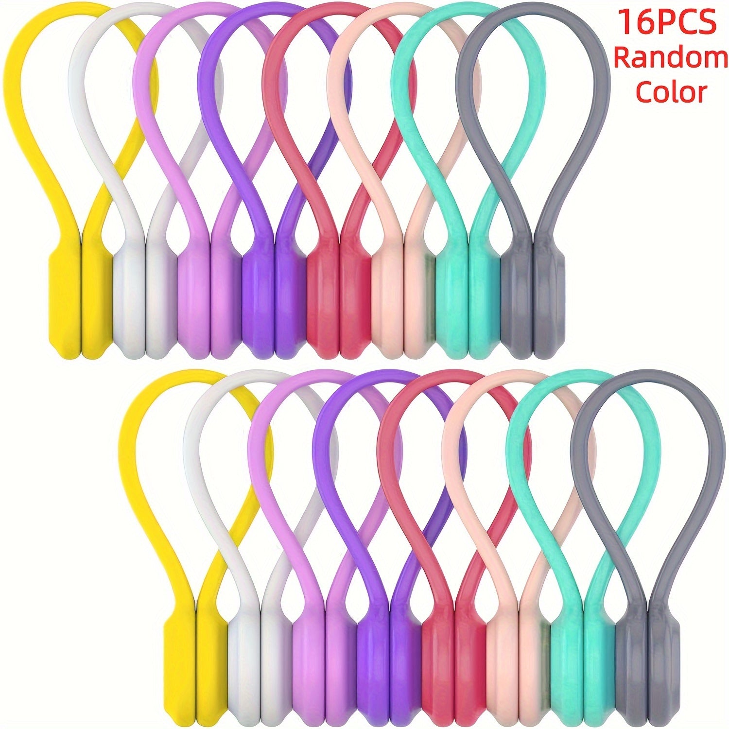 Bridas magnéticas para gestión y organización de cables, llaveros, organizador de escritorio