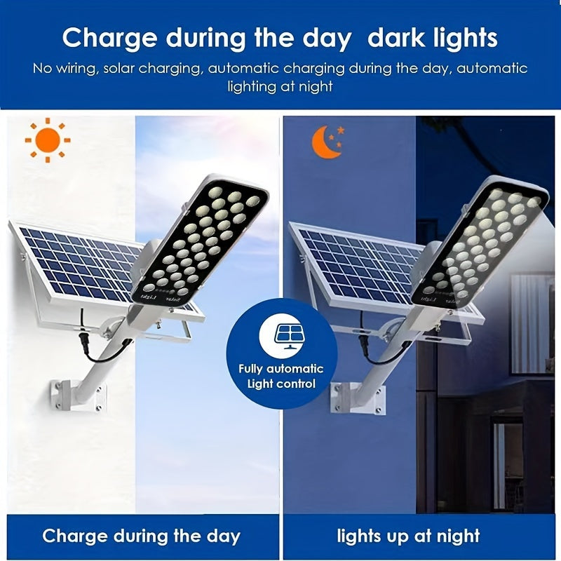 Solar Outdoor Solar Street Light with Remote Control for Garden Garage Terrace House
