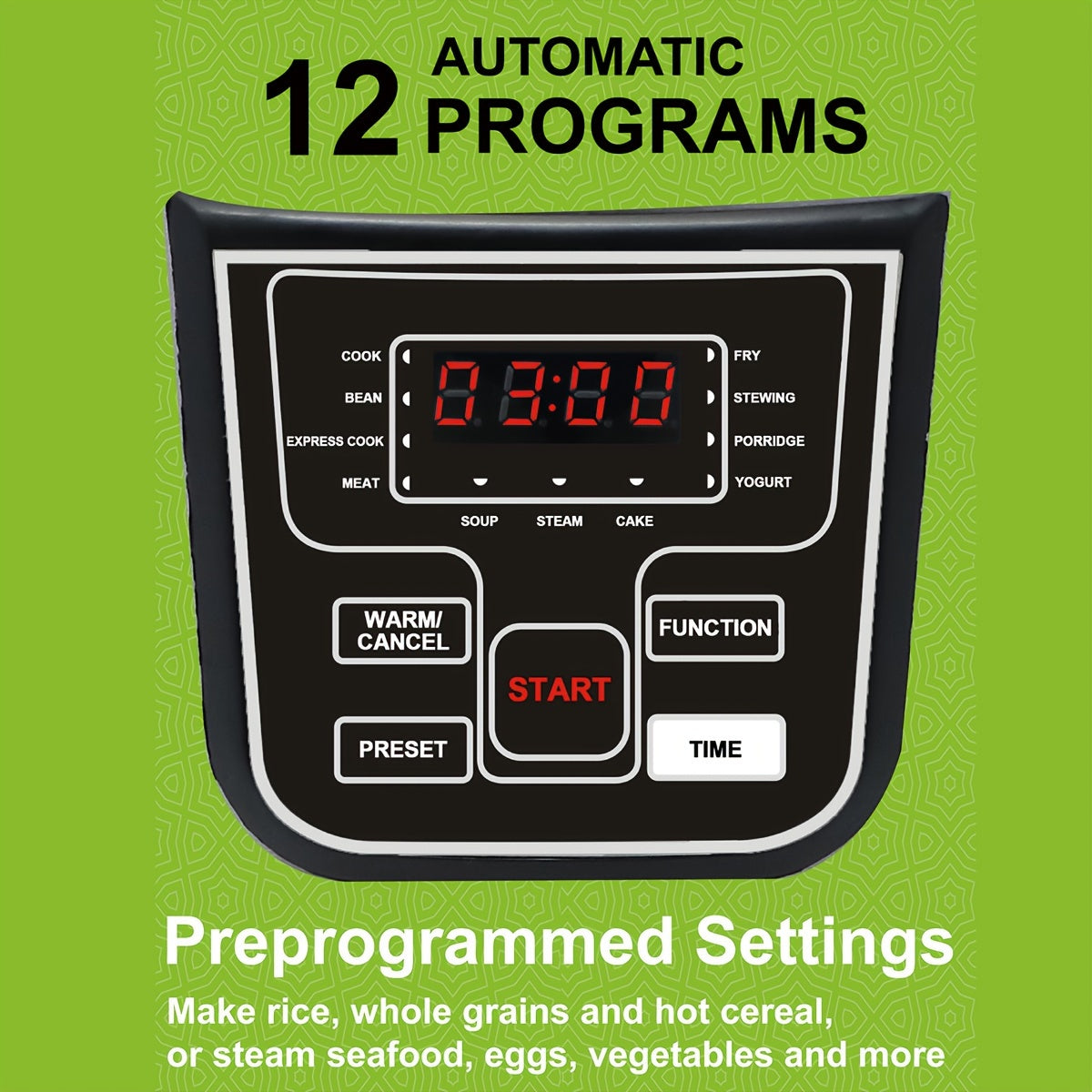 Olla arrocera eléctrica de acero inoxidable de 5L para hogares, dormitorios y cocinas, 12-15 tazas