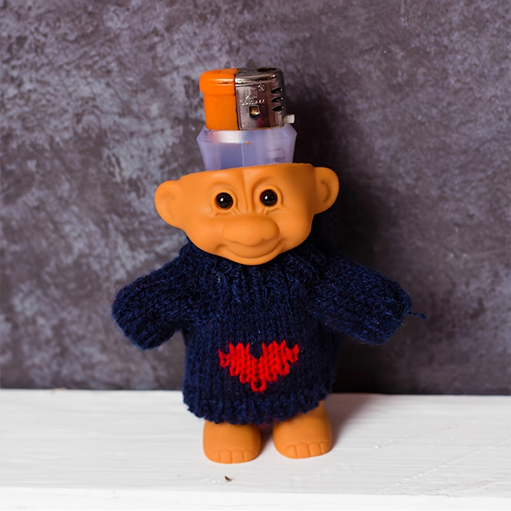 Unisex Silicone Doll Lighter Holder Cute Rubber Bracket with Buckle