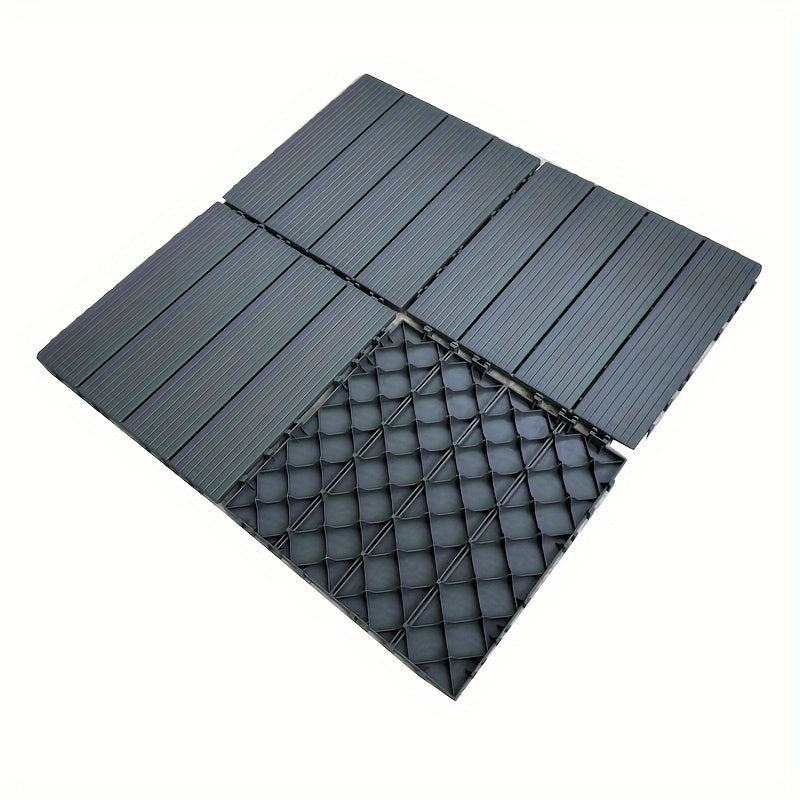 40pcs Waterproof Plastic Interlocking Deck Tiles for Patio Poolside Balcony Backyard