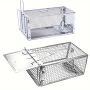 Humane Mouse Trap Indoor Outdoor Catch and Release Metal Pest Control