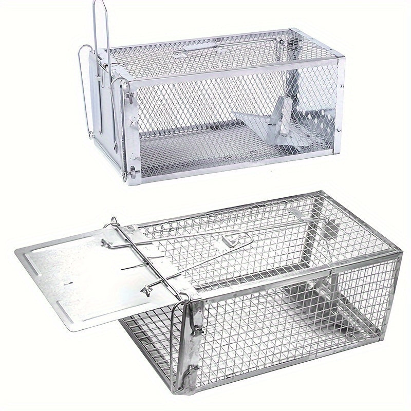 Humane Mouse Trap Indoor Outdoor Catch and Release Metal Pest Control