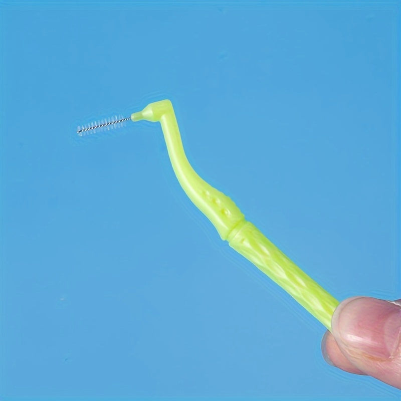 10 dona L-shaklidagi interdental tish cho'tkasi bo'shliq va ortodontik qurilmalarga mos