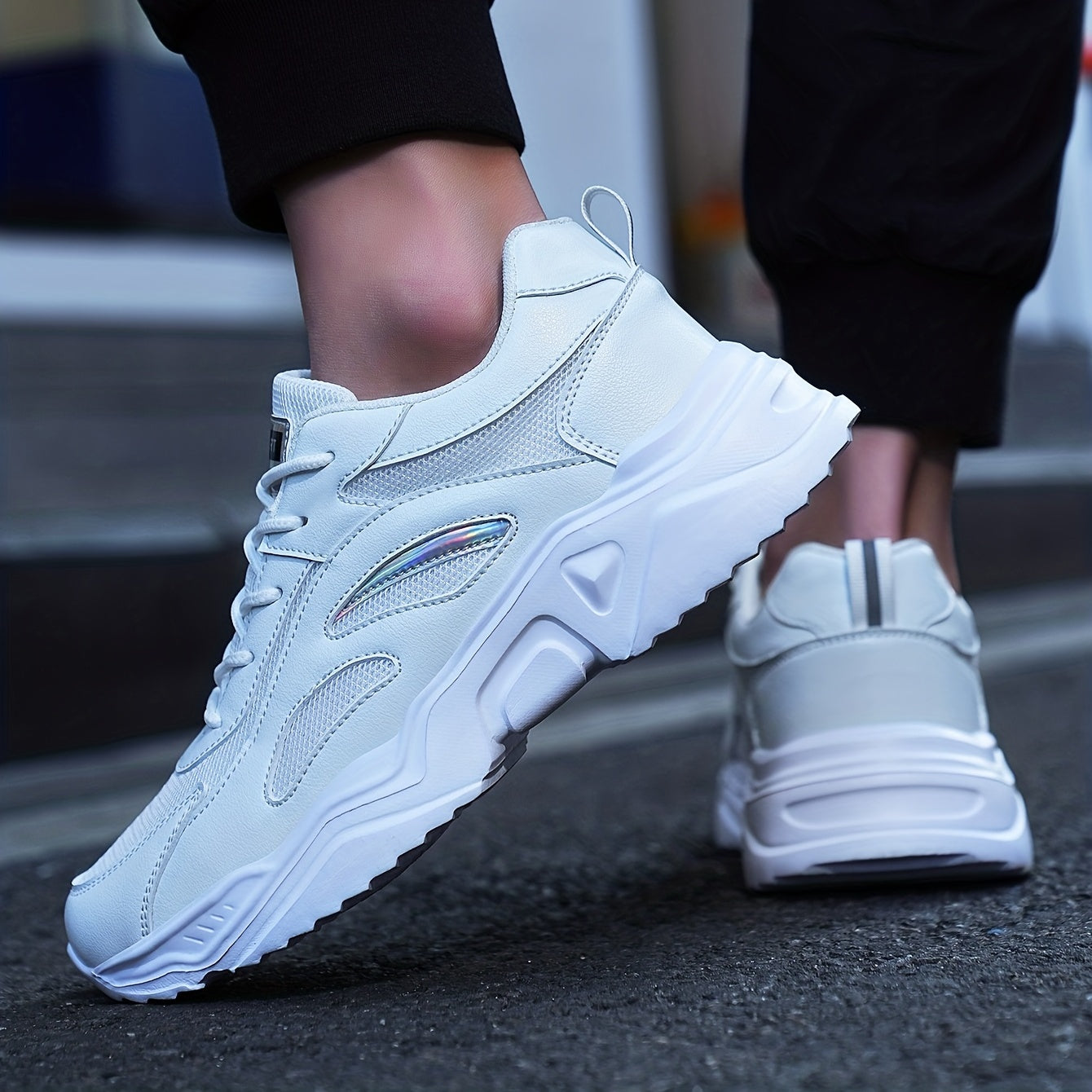 Черно-белые сетчатые кроссовки Panda для мужчин, дышащие повседневные уличные кроссовки