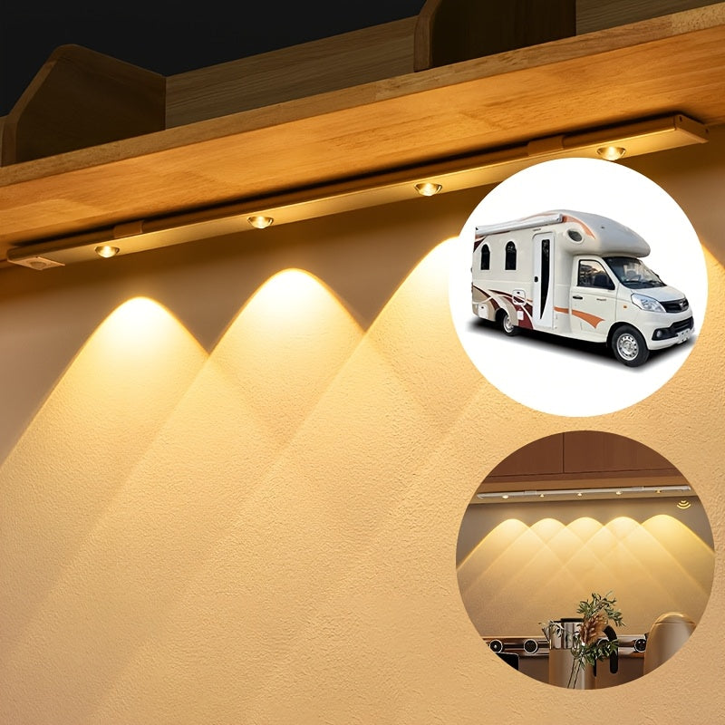 Wall-Mounted Smart LED Motion Sensor Light with USB Port Rechargeable Lithium Polymer Warm Eye Protection