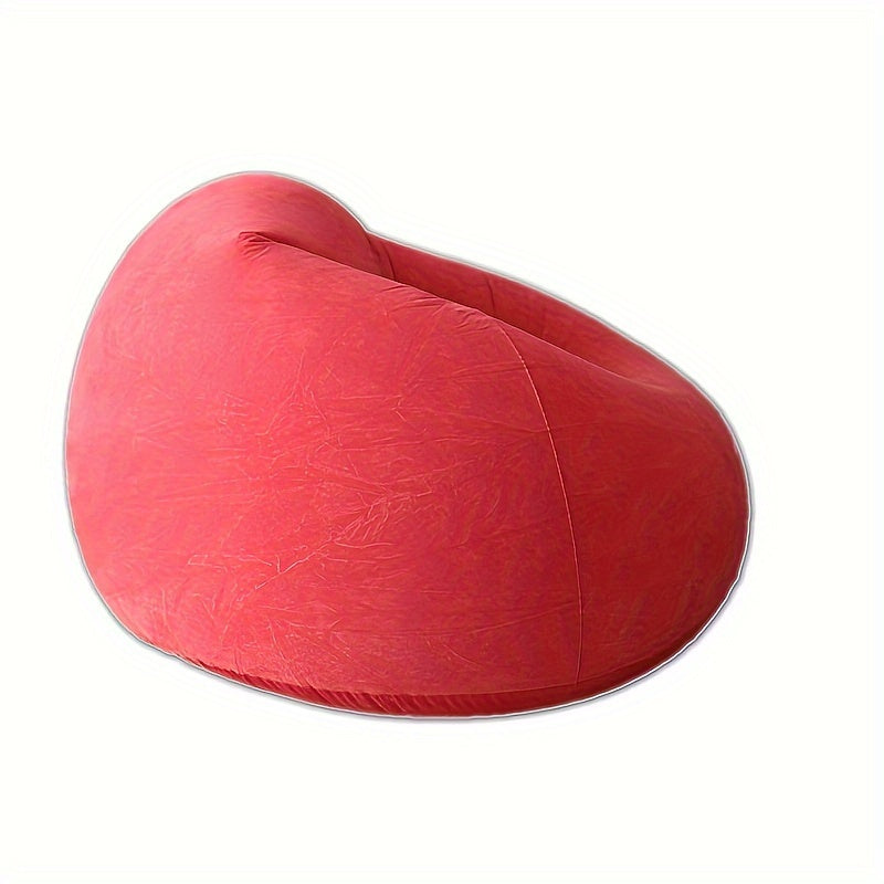 Red Inflatable Sofa Lounger for Gaming and Office Use with Washable Material