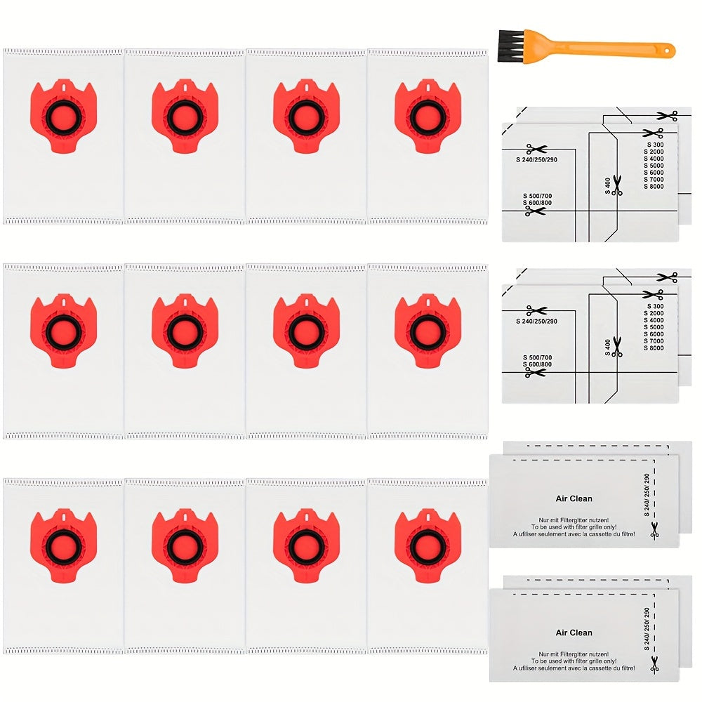 Set of 20 Polycarbonate Vacuum Bags for Canister Vacuums Compatible with AirClean 3D Efficiency Models