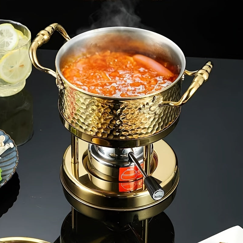 316 Stainless Steel Cooking Pot with Lid for Kitchen and Induction Cookers