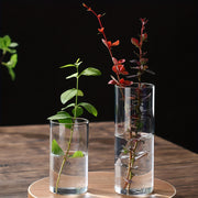 Minimalist Clear Glass Flower Vase for Wedding Decor 6.5x8cm