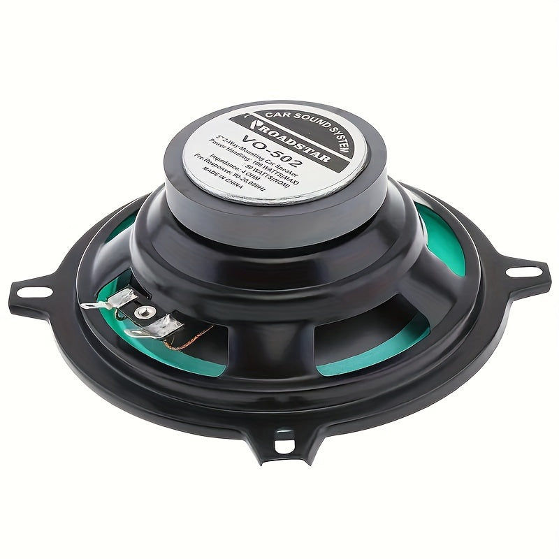 Car Coaxial Speaker 12.7cm 100W Green Full Range for Door Replacement