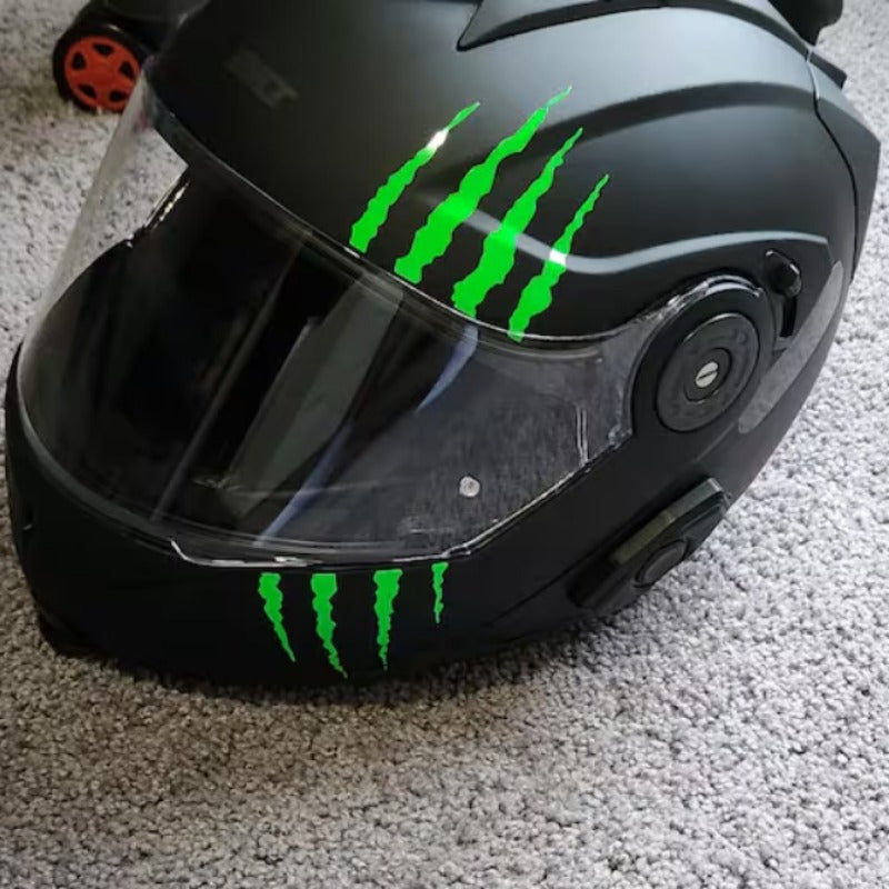 Наклейка на мотоциклетный шлем водонепроницаемый PVC с полосой в виде когтя для топливного бака и корпуса