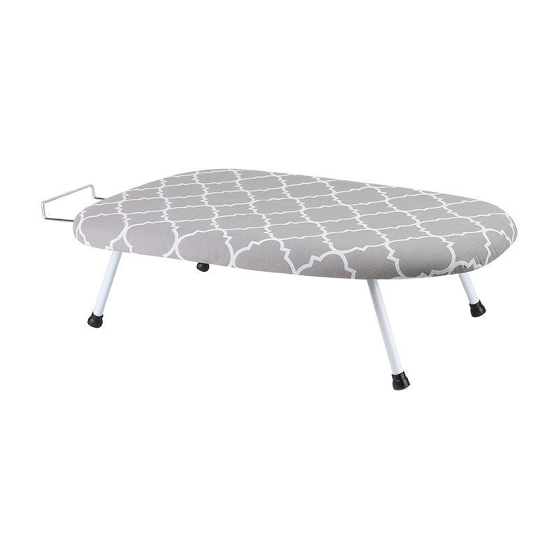 Adjustable Height Ironing Board with Foldable Legs and Removable Cover