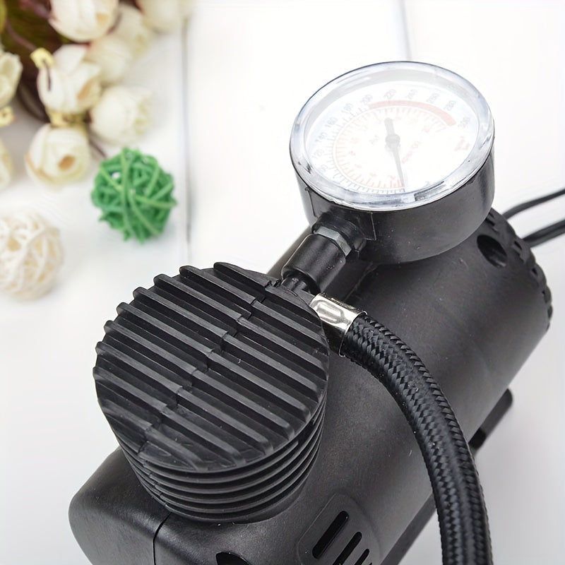 Portable 12V Electric Air Pump Tire Inflator for Cars Bikes Balls