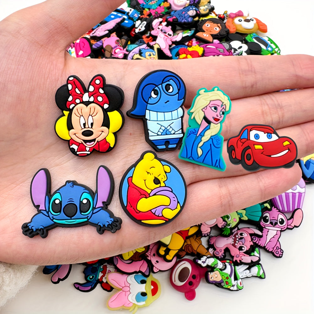 Random Disney Shoe Charms Sandals Pendant Buttons for Kids and Adults
