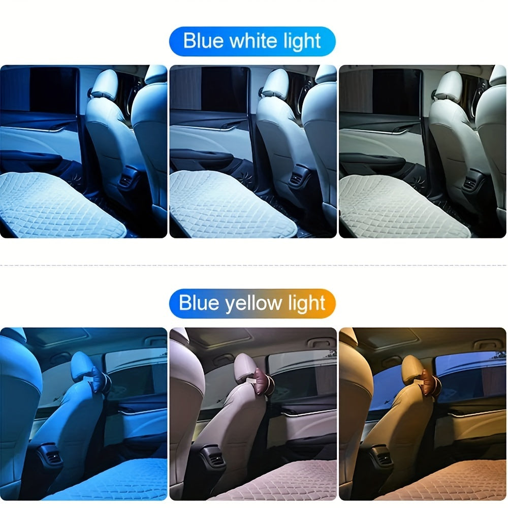 LED Car Ceiling Light Dual-Color Ambient Night Light for Vehicle Interior