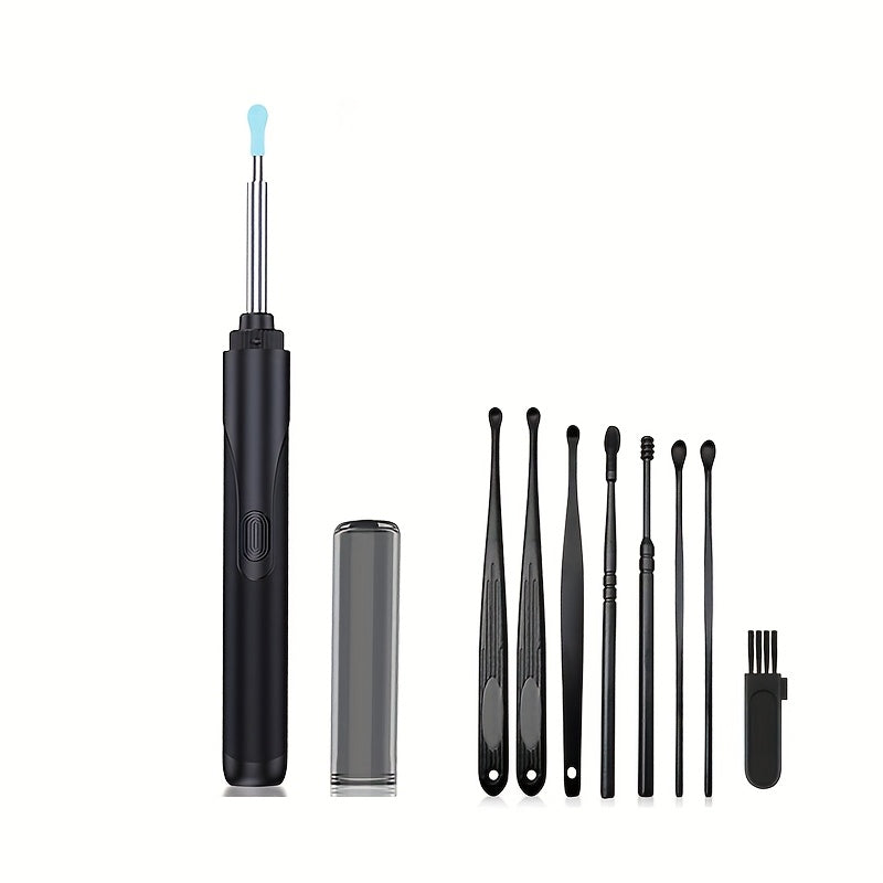 8 ta quloq qoshiqchalari quloq sızishini olib tashlash to'plami, qayta tiklanadigan USB zaryadlash, xavfsiz uy sharoitida foydalanish