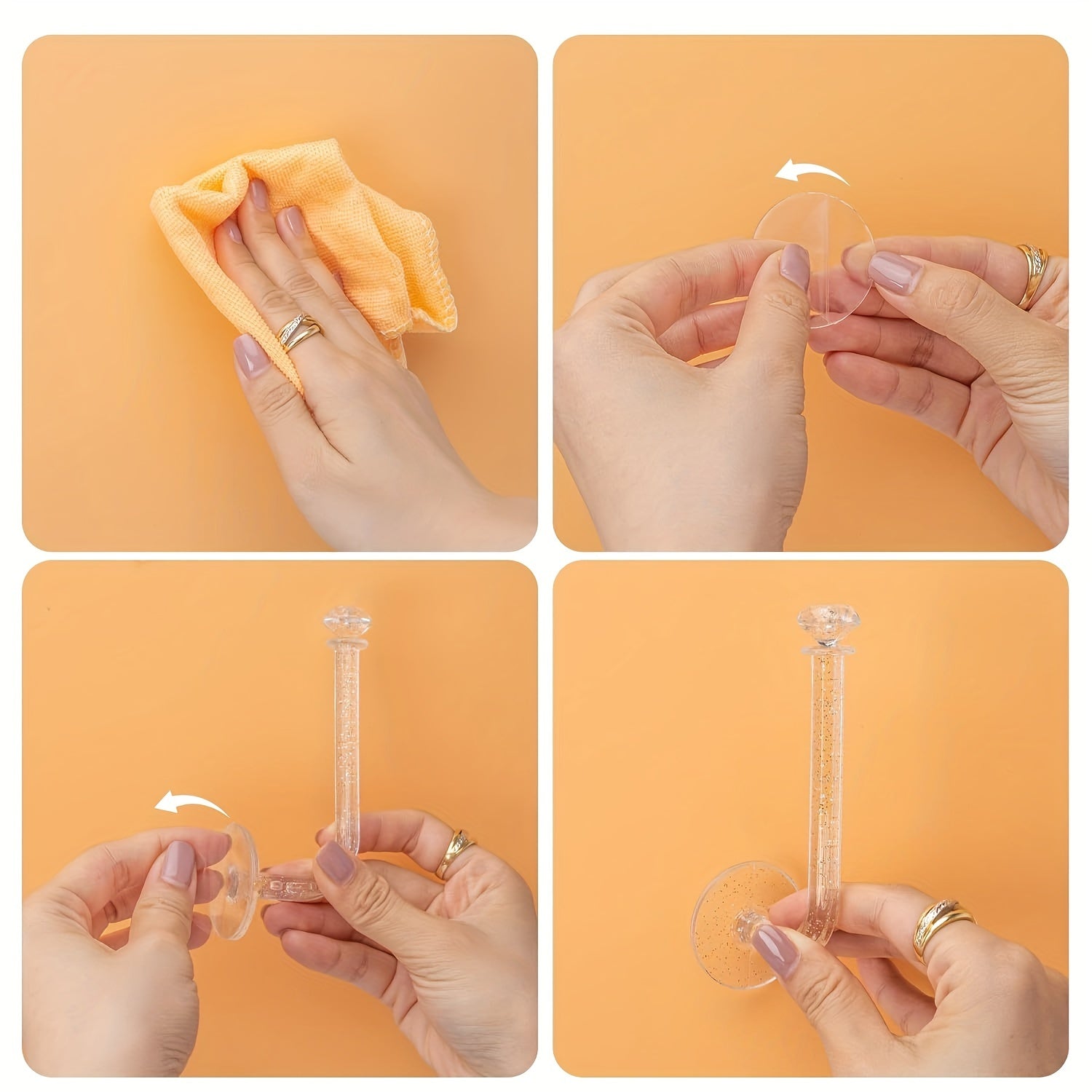 Ayollar va qizlar uchun tozalangan porloq soch aksessuarlari tashkilotchisi, devor sirtlari uchun qulf va boshbog'lar uchun tutqichlar