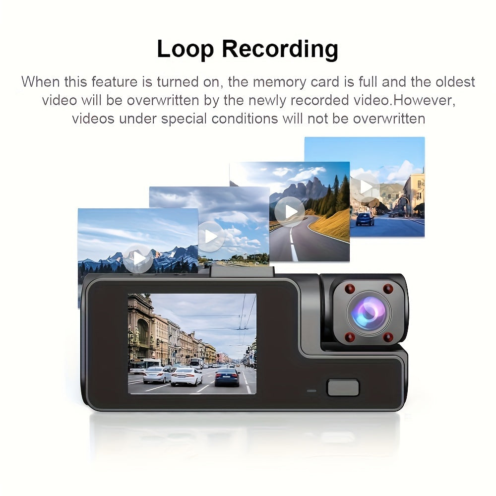 Car Dash Cam Front and Inside 1080P 720P Night Vision Wide Angle
