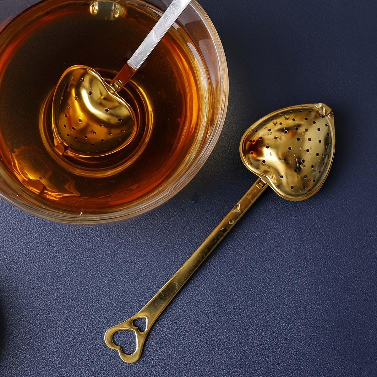 Сердцевидный заварник из нержавеющей стали для рассыпного чая и специй