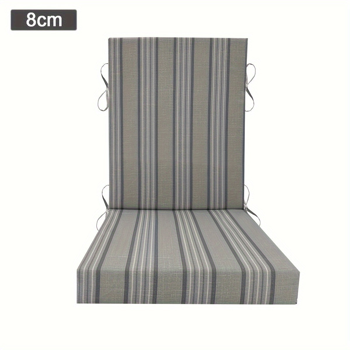 Boho Outdoor High Back Chair Cushion UV-Resistant Polyester Machine Washable