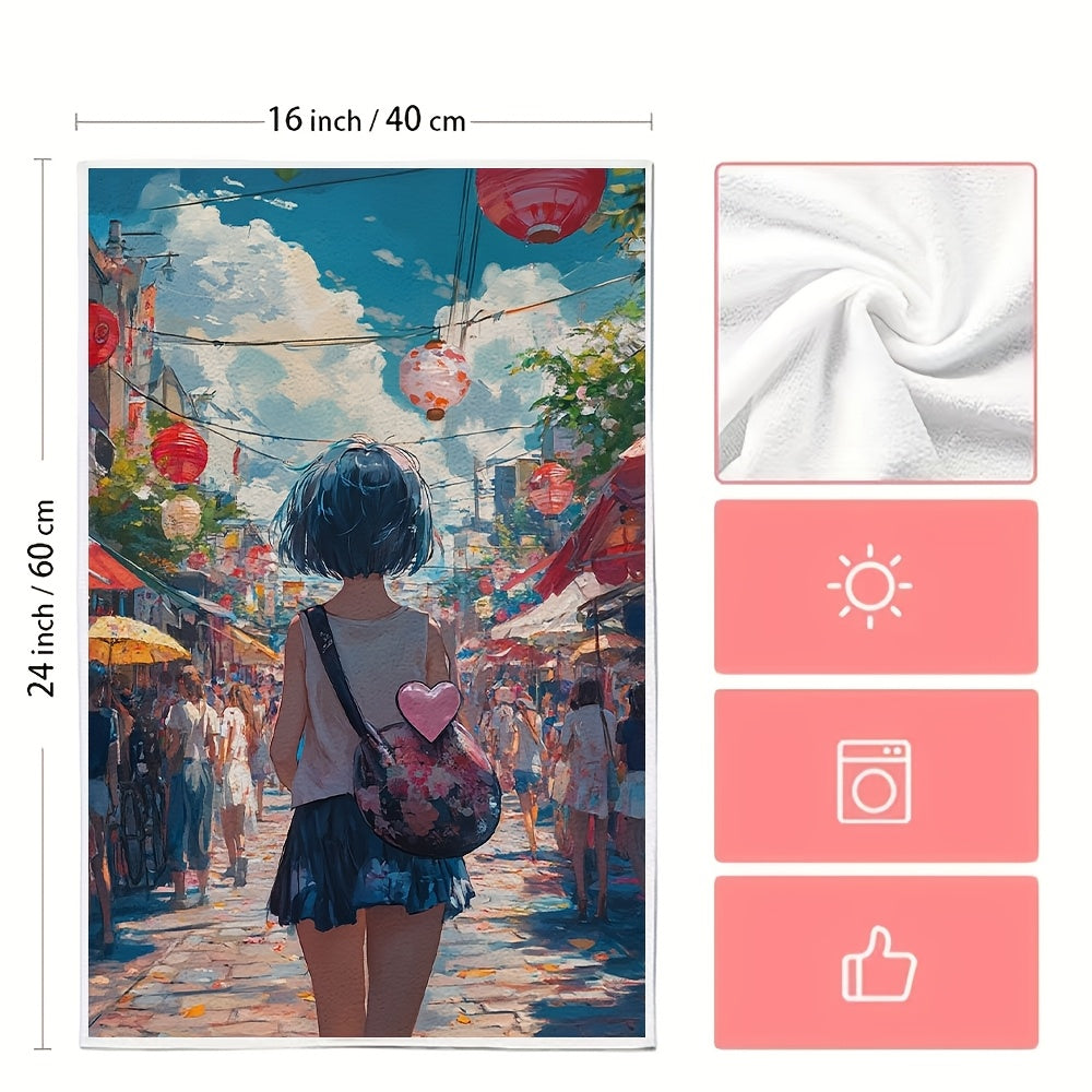 Zamonaviy uslubga ega, yuqori so'rilish qobiliyatiga ega va mashinada yuvish mumkin bo'lgan ultra yumshoq polyester oshxona sochiqlarining ikki to'plami. 40.64x60.96 sm o'lchamdagi qirg'oq mavzusidagi to'rtburchakli idish qo'l sochiqlari.