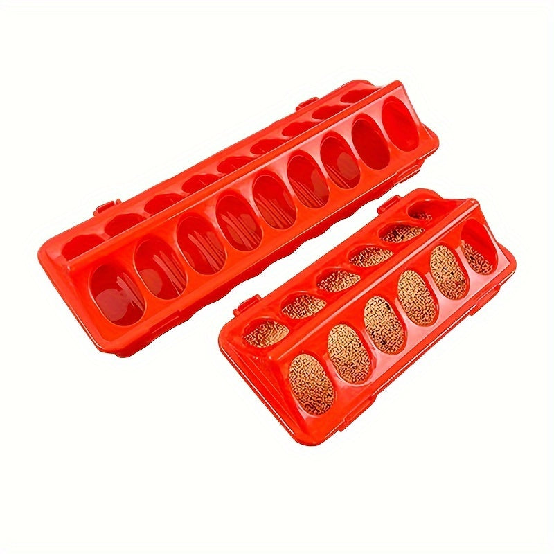 Bird Feeder with Anti-Spray Trough and 12-Hole Design for Pigeons Parrots and Other Birds