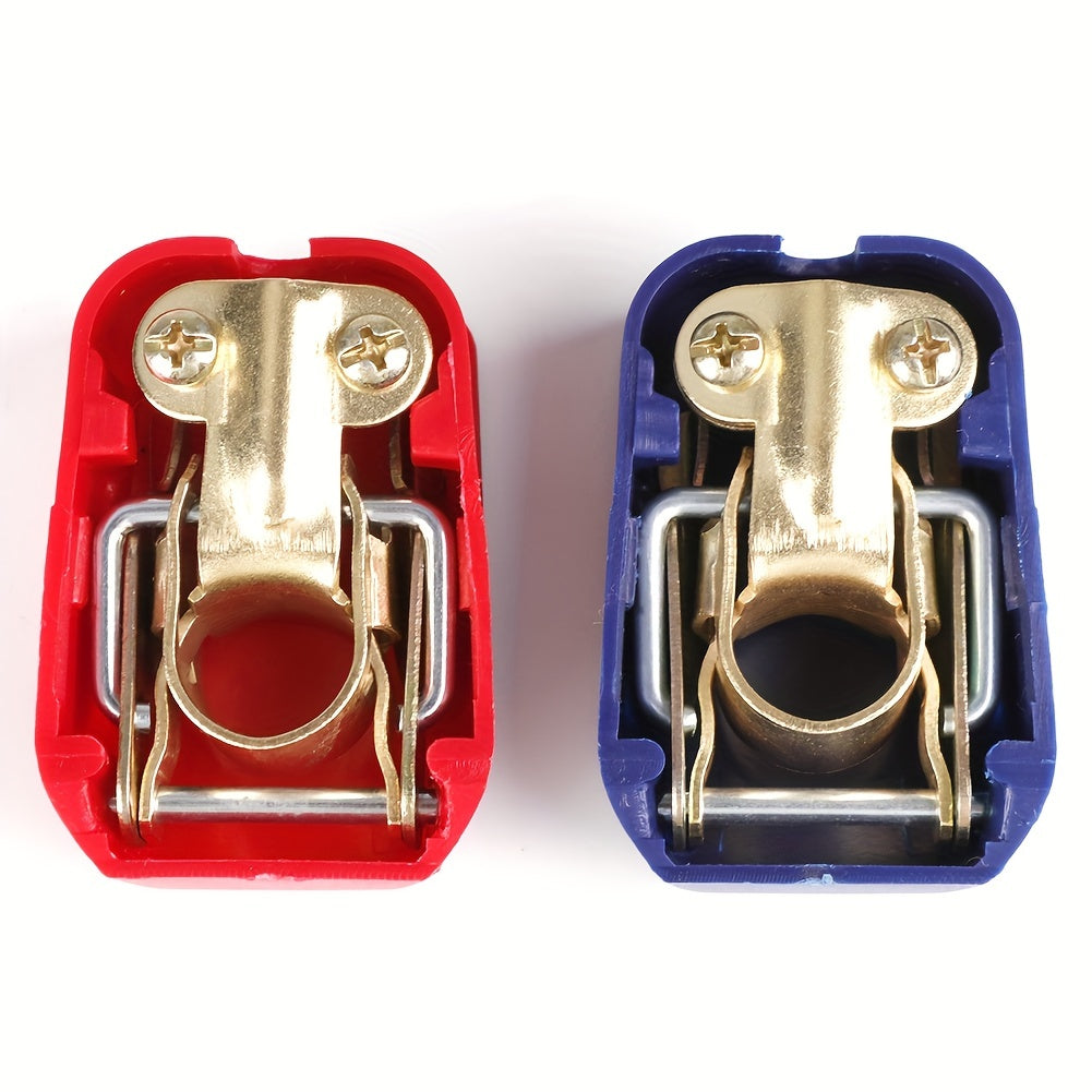 2 Pairs Automotive Battery Terminal Clamps Positive Negative Fast Release
