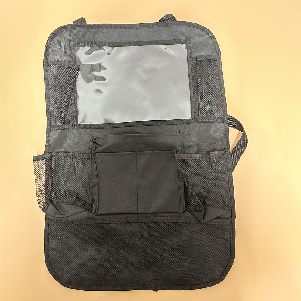 Универсальный органайзер для спинки автомобильного сиденья из полиэстера с множеством карманов для хранения