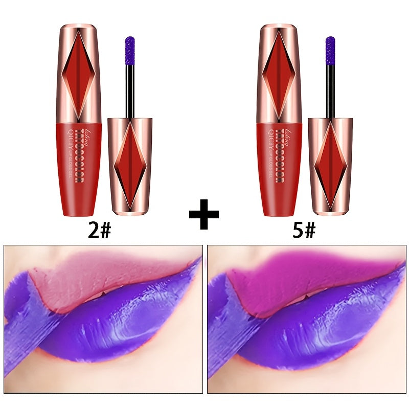 Women Matte Lip Gloss Long-Lasting Waterproof Velvet Lipstick in Vibrant Colors