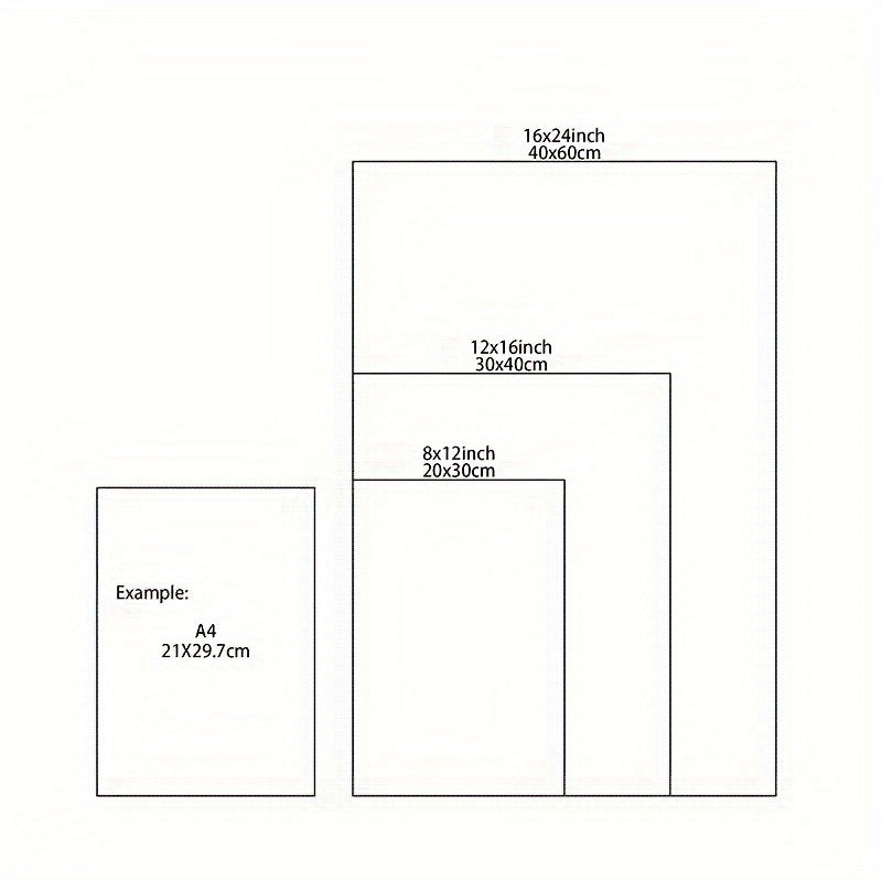 Set of 3 Unframed Canvas Music Posters Wall Art Decor for Living Room Bedroom