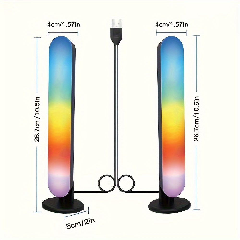 Colorful Desktop Ambiance Light Half Size LED USB Indoor Tabletop Decor