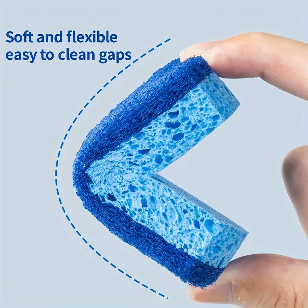 Упаковка из 7 или 13 экологически чистых сжатых древесных волокон для мытья посуды для пикников - прочные и устойчивые - мощное удаление пятен - легко носить с собой - идеально подходит для чистки кастрюль и посуды на кухне